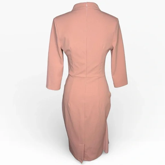 Miusol Blush Long Sleeve Ruffle Dress Size S - Picture 3 of 8